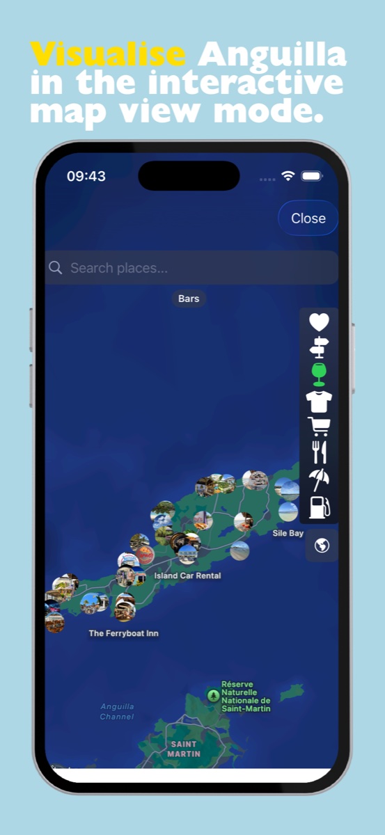 Direct access to trusted local operators on the map