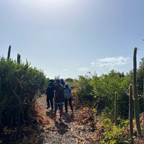 Southern Team beginning the trek inwards