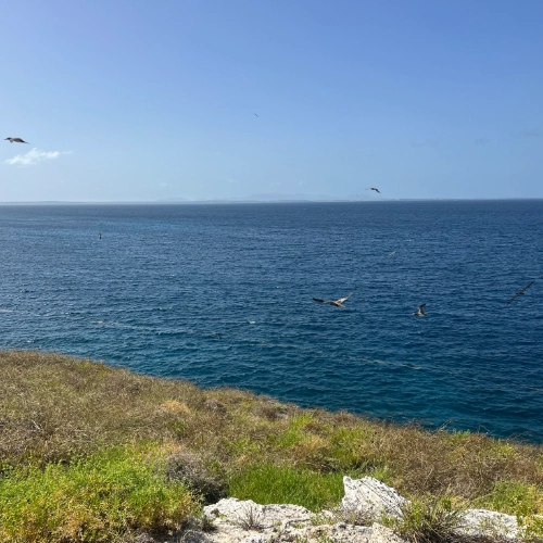 Anguilla in the distance to the south.